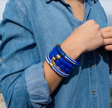 Charger l'image dans la galerie, Bracelet Pipoca Brasil Riviera Cobalt