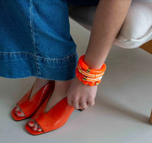 Charger l'image dans la galerie, Bracelet Pipoca Brasil Riviera Laranja à rayures