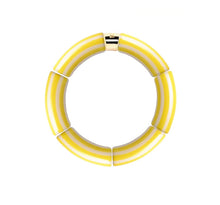 Charger l'image dans la galerie, Bracelet Pipoca Brasil Riviera Amarelo à rayures
