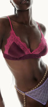 Charger l'image dans la galerie, Bralette Love Lace bordeaux
