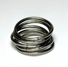 Charger l'image dans la galerie, Bracelet bouddhiste dark silver