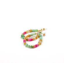 Charger l&#39;image dans la galerie, Boucles d&#39;oreilles heishi Frida
