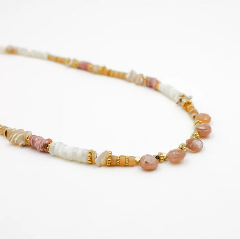 Collier heishi gouttes Elsa