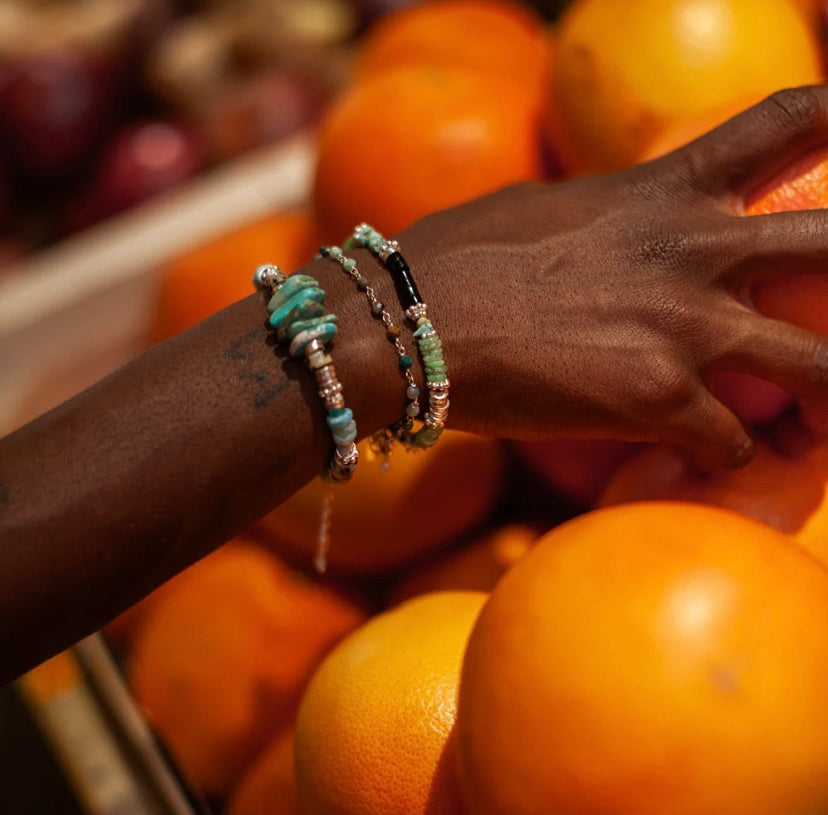 Bracelet heishi et crunchs Joanne