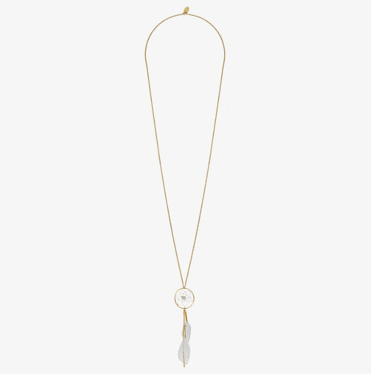 Sautoir Dream Catcher blanc