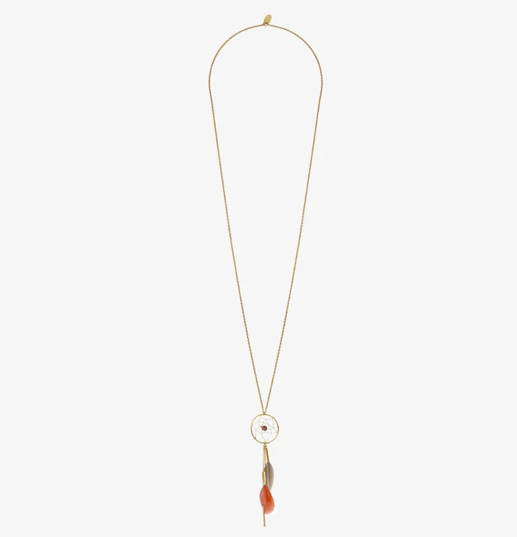 Sautoir Dream Catcher rose