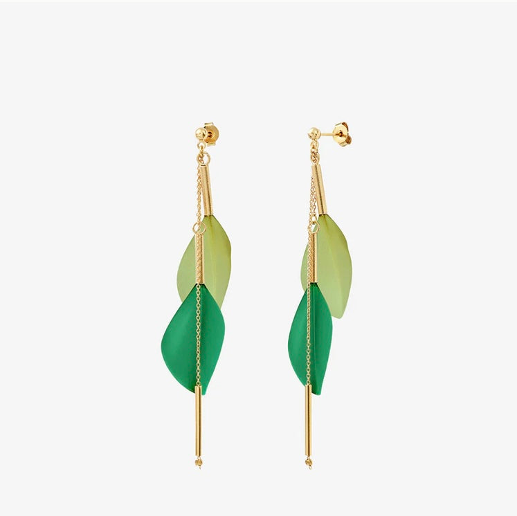 Boucles d'oreilles Rio vertes
