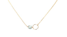 Charger l&#39;image dans la galerie, Collier Fidji argent aigue marine
