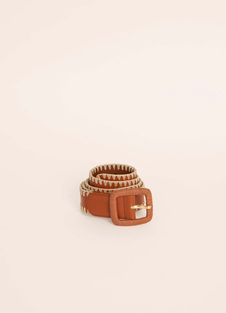 Ceinture Poppy cognac