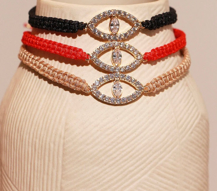 Bracelet Nazar noir / blanc