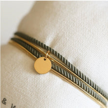 Charger l&#39;image dans la galerie, Bracelet/collier vert olive
