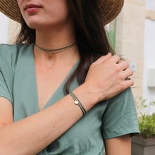 Charger l&#39;image dans la galerie, Bracelet/collier vert olive
