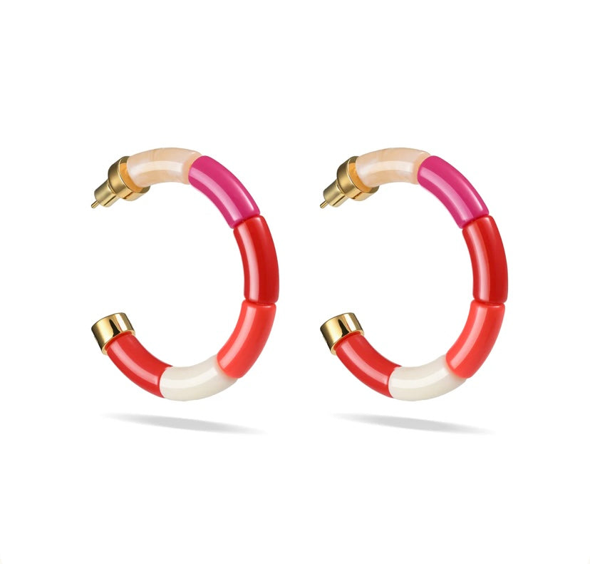 Boucles d'oreilles Vermelha