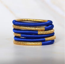 Charger l&#39;image dans la galerie, Jonc marocain Dahabi bleu majorelle
