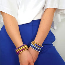 Charger l&#39;image dans la galerie, Jonc marocain Dahabi bleu majorelle
