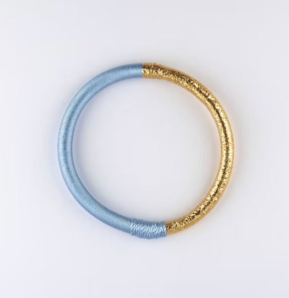 Jonc marocain Dahabi bleu pastel