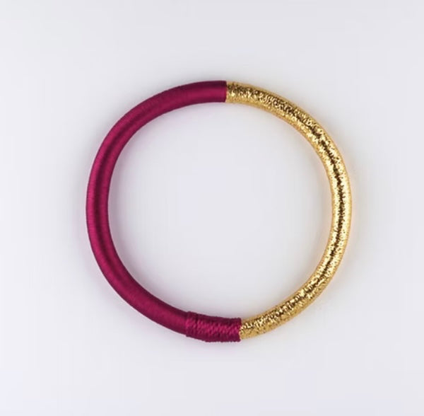 Jonc marocain Dahabi rose fuschia