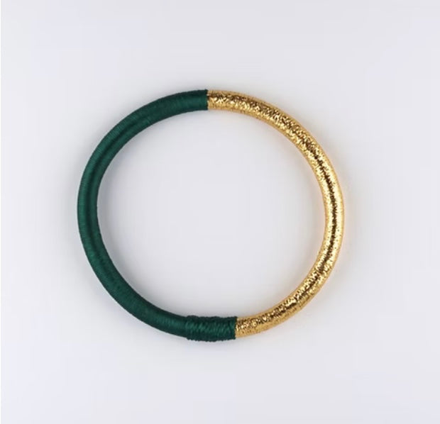 Jonc marocain Dahabi vert abyssal