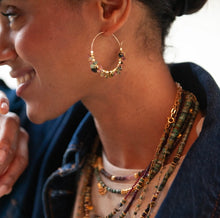 Charger l&#39;image dans la galerie, Créoles grelots crunchs Charlotte
