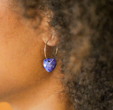 Charger l&#39;image dans la galerie, Créoles coeur Coralie
