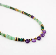 Charger l&#39;image dans la galerie, Collier long heishi et gouttes Margaux
