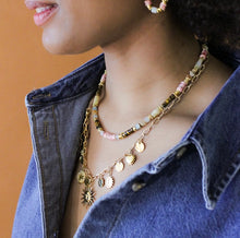 Charger l&#39;image dans la galerie, Collier heishi oeil de tigre Halima
