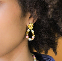 Charger l&#39;image dans la galerie, Boucles d&#39;oreilles heishi oeil de tigre Halima
