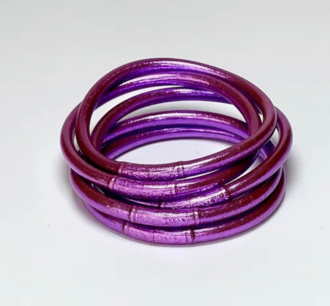 Bracelet bouddhiste violet