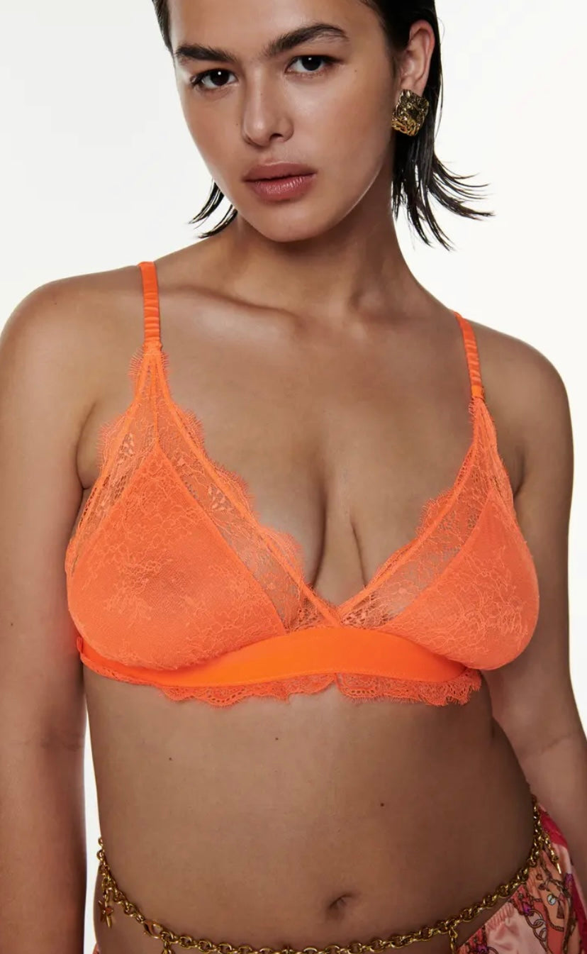 Bralette Love Lacy orange vif