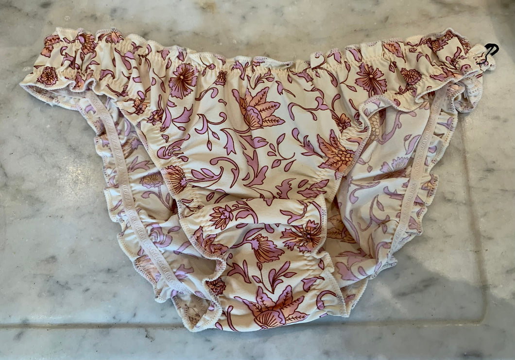 Culotte Lolita batik flowers mauve