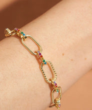 Charger l&#39;image dans la galerie, Bracelet Rheya zircons arc-en-ciel
