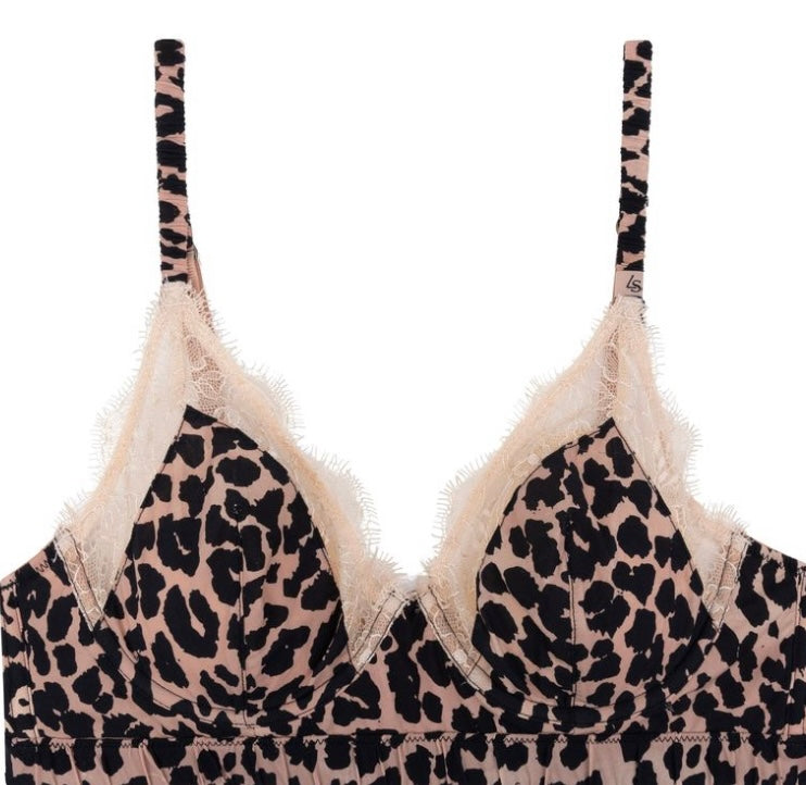 Bralette Love Lace léopard