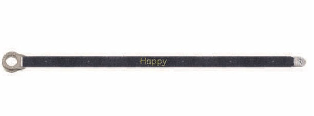 Bracelet en velours cousus « Happy »