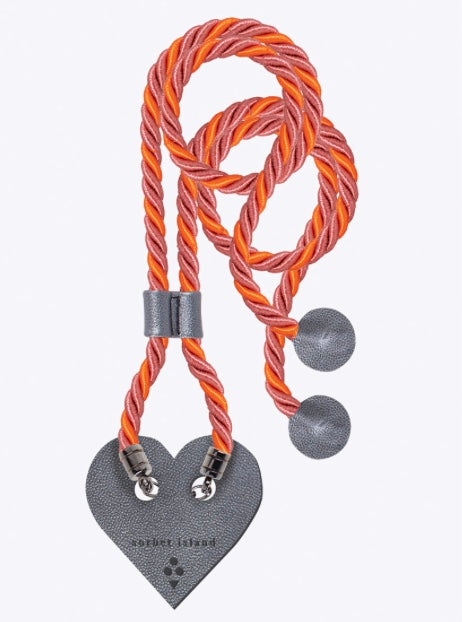 Cordon pour téléphone orange