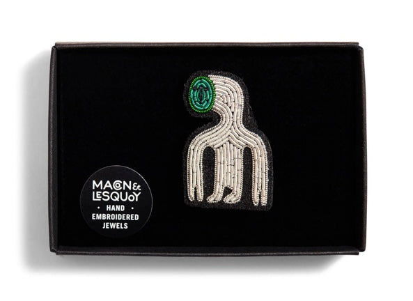 Broche Extra-terrestre vert